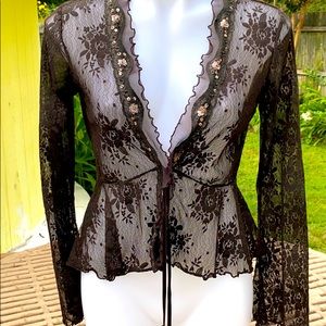 Black lace jacket